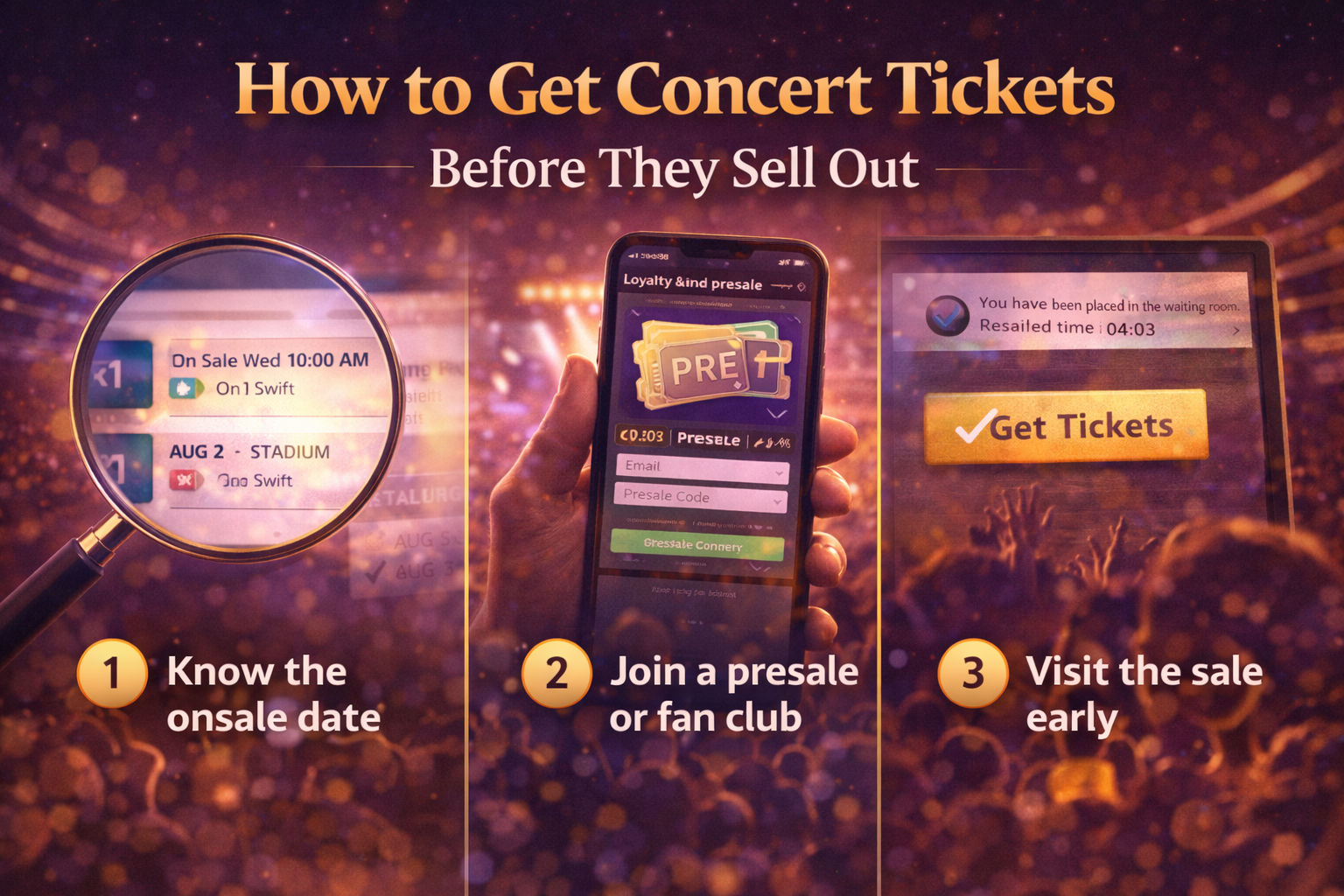 How to Get Concert Tickets Before They Sell Out